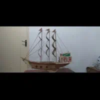 دو عدد کشتی چوبی