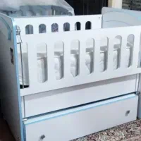 تخت کودک و نوزاد با تشک تخت|تخت و صندلی بچه|کرج, خرمدشت|دیوار