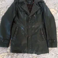 کاپشن چرم مردانه کت و شلوار مردانه