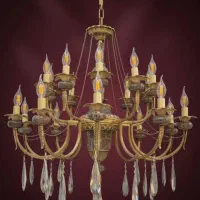 لوستر ۸شاخه ۱۶شعله نئوکلاسیک پرکار