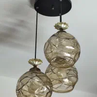 لوستر سه تایی آشپزخانه درحد نو قیمت 45000