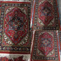 3عدد فرش دستبافت زرنیم هریس تاجری