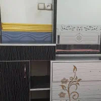 ست کمد دیواری . تخت خواب و میزآرایش|تخت و سرویس خواب|شادگان, |دیوار