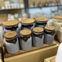 ست پاسماوری همراه پایه چوبی