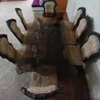میز نهار خوری چوبی 8 نفره