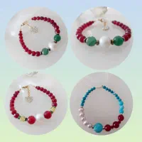 دستبند سنگ جید ،مرواریدپرورشی و عقیق