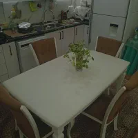 میز غذاخوری و ناهار خوری 6نفره با صندلی در حد نو|میز و صندلی غذاخوری|رشت, فلسطین|دیوار