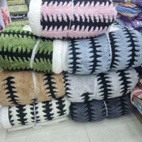 پتوگوسفندی وروبالشتی بخمل