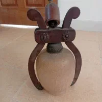 چراغ آویز چوبی خاص با حباب