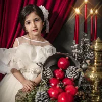 عکاسی کودک یلدا و کریسمس و زمستون