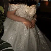 لباس عروس سنگ کار شده