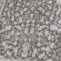 دوعددروفرشی۱۲متری کش دار طوسی سفیددرحدنو