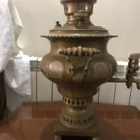 سماور روسی سفارشی فارسی نویس پشت پایه|کلکسیون اشیاء عتیقه|تهران, جوانمردان (اندیشه)|دیوار