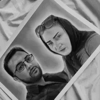 نقاشی سیاه قلم|تابلو، نقاشی، عکس|بجنورد, |دیوار
