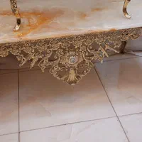 جلومبلی و عسلی گل رز سنگین تاج پرکار برنز سوگلی|مبلمان خانگی و میز عسلی|زنجان, |دیوار
