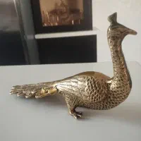 مجسمه برنجی مسی طاووس