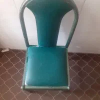 صندلی چرم با پایه های فلزی|صندلی و نیمکت|چهاردانگه (تهران), |دیوار