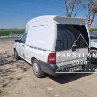 کابین پراید وانت اتاق عقب 151 باربند فایبرگلاس