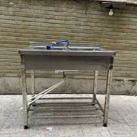 سینک صنعتی دو لگنه