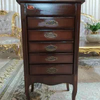 میز تلفن چوبی