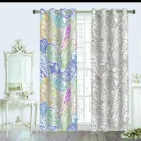 پرده پانچ چاپی ۲۸۰ در ۱۴۰(عرض هر پرده)نو دو عددی|پرده، رانر، رومیزی|ملارد, |دیوار