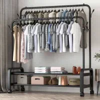 فروش رگال هنگراویزلباس چرخ داردوطبقه سایزبزرگ