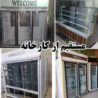 یخچال فریزر کبابی قصابی قنادی ویترین ایستاده سه در