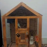 قفس کلبه ای چوبی
