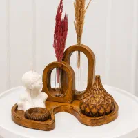 ست دکوری رومیزی طرح چوب دست ساز و خاص مناسب دکور