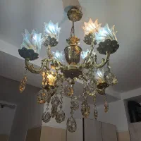 لوستر برنجی|لوستر و چراغ آویز|اندیشه, شهرک مریم|دیوار