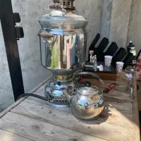 سماور استیل گازی ۱۲ لیتری