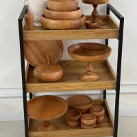 چوبی ظروف و پذیرایی|ظروف سرو و پذیرایی|ملک‌آباد, |دیوار