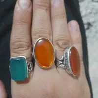 سه عدد انگشتر نقره مردانه|جواهرات|باقرشهر, |دیوار
