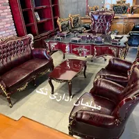 مبلمان اداری/‌نیمست ومیزمدیریت مدل کوروش شل زرشکی