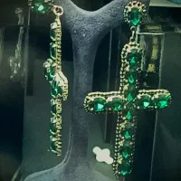 گوشواره سلطنتی با سنگ های مصری اصل|بدلیجات|کرج, عظیمیه|دیوار