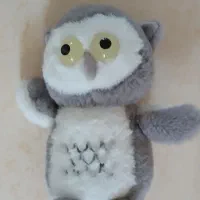 عروسک جغد با چشمان شبرنگی