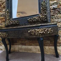 آینه کنسول چوبی