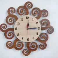 ساعت دیواری دکوراتیو چوبی ، تعداد محدود|ساعت دیواری و تزئینی|سمنان, |دیوار