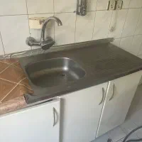 فروش کابینت فلزی به همراه هود و سینک