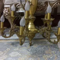 لوستر ۵شاخه برنز
