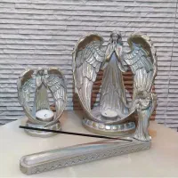 ست جا شمعی فرشته و جاعودی|مجسمه، تندیس، ماکت|بهبهان, |دیوار