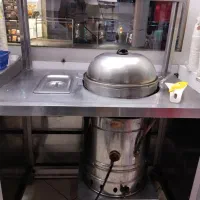 دستگاه ذرت مکزیکی با دیگ۳۰لیتری هم با برق هم گاز