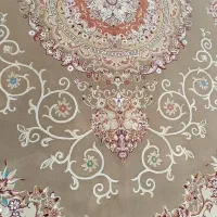 دو تخته فرش12متری گردویی گل برجسته|فرش|ایلام, |دیوار