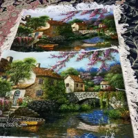 دوتخته تابلو فرش دستبافت نو