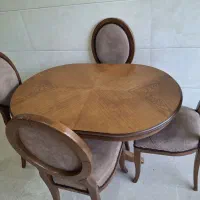 میز نهار خوری ۴ نفره و دراور ۴ کشویی ام دی اف