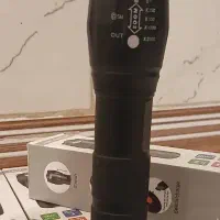 چراغ قوه دو لامپه و قابل شارژ نور سفید و UV