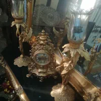 کنسول و آینه و شمعدون به همراه انگور رومیزی|بوفه، ویترین، کنسول|شهریار, شهریار|دیوار