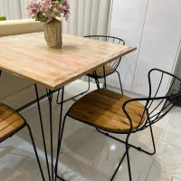 میزوصندلی غذاخوری۴نفره برندسان هوم اصل