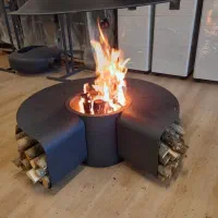 فروش میز آتشدان گازی هیزمی ولز بهترین قیمت