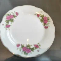 بشقاب میوه خوری گل سرخی